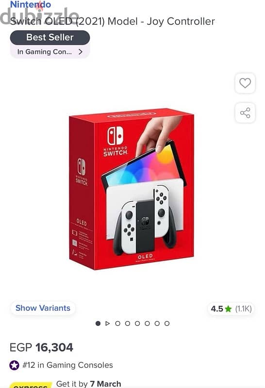 nintendo switch oled 7 inch 64gb 1