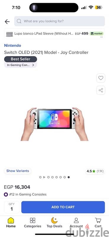 nintendo switch oled 7 inch 64gb 3