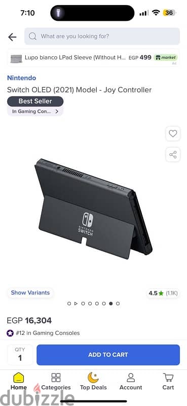 nintendo switch oled 7 inch 64gb 5