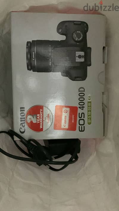 Cannon 4000D Used 2 days only for quick sale