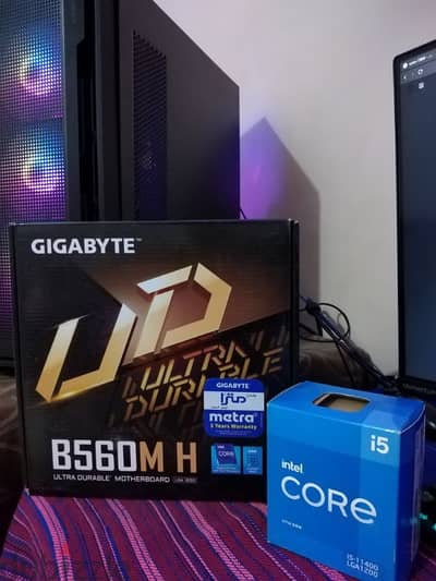 intel Core i5 11400 + Gigabyte b560m h