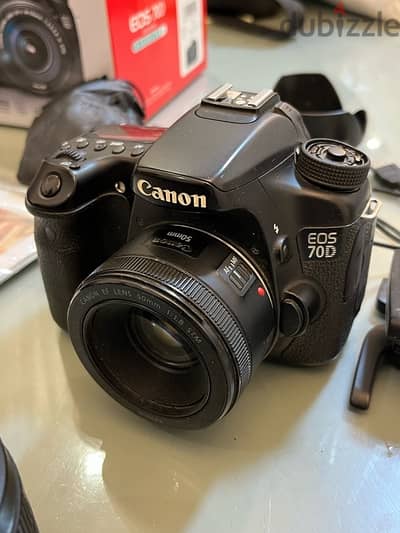 canon 70d with accessories