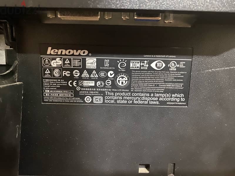 شاشة كمبيوتر 19 بوصة - Lenovo 1