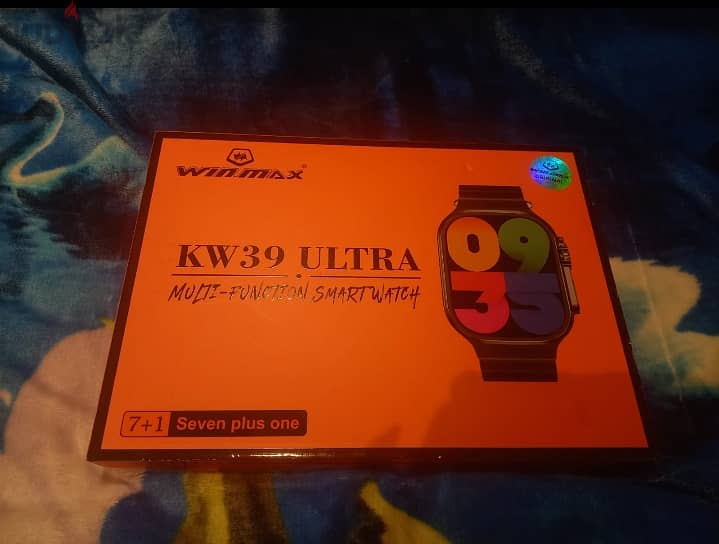 ساعه سمارت وتش kw39 ultra جايه من السعودية بكرتونتها و ليها ٧ اوستيكات 1