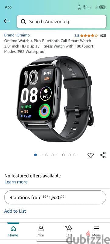 oraimo watch 4 plus للبيع