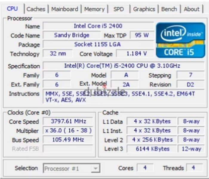 I5 2400 كالجديد للالعاب الثقيلة 1