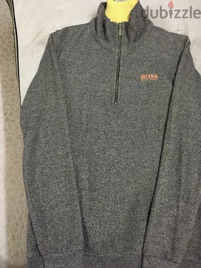 Original Hugo Boss  Zip - neck sweater