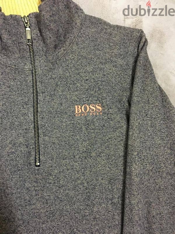 Original Hugo Boss  Zip - neck sweater 1