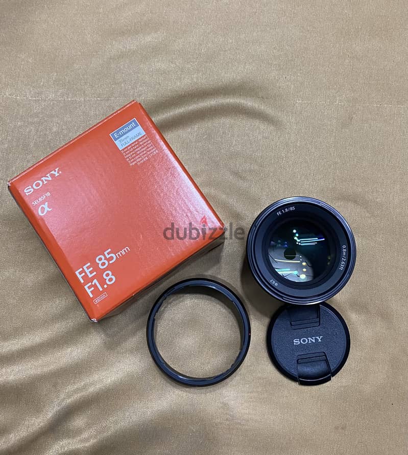 Sony lens 85 1.8     عدسة سوني ٨٥ فتحة عدسة ١. ٨ 0