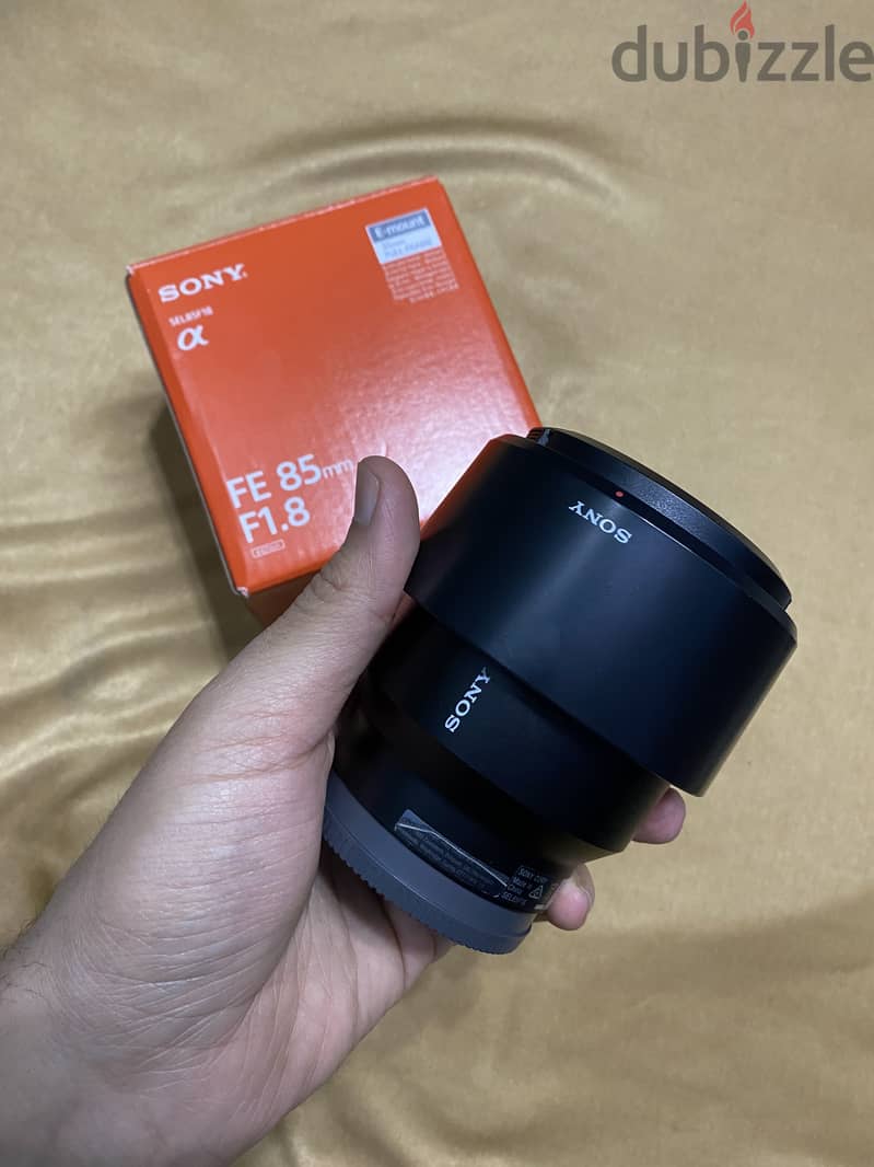 Sony lens 85 1.8     عدسة سوني ٨٥ فتحة عدسة ١. ٨ 2