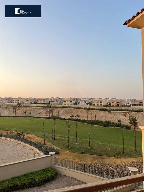 Under Market Price !! Finished Villa Frist Row (Golf) For Sale in Terencia Up town - New Cairo Facing North . (Buy Now!!!) 0