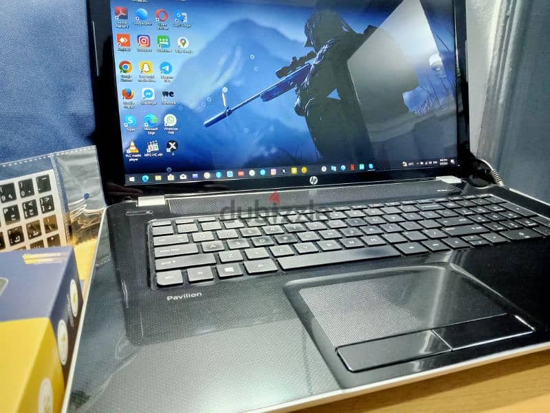 Hp pavilion لم يستخدم رام ١٦ من بلجيكا ١٧ انش 11