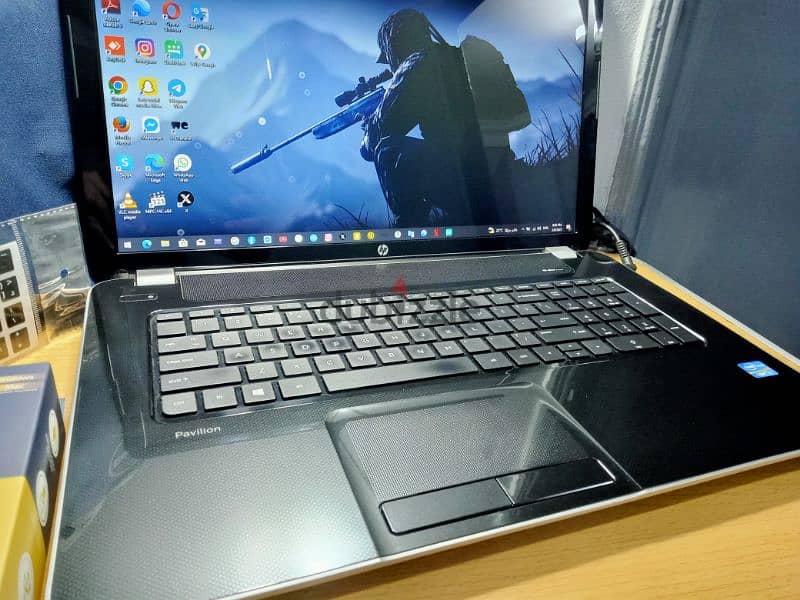 Hp pavilion الجهاز كالجديد رام ١٦ من بلجيكا ١٧ انش 1