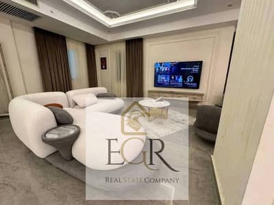 A distinctive furnished apartment for rent in Al Rehab, in the new seventh phase, with hotel furniture and finishing, first residence