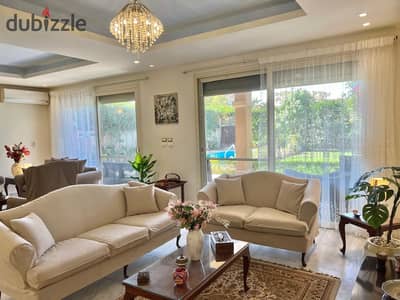 Fully Furnished  villa For rent in Royal Meadows El sheikh zayed beside Al Ahly club landscape view