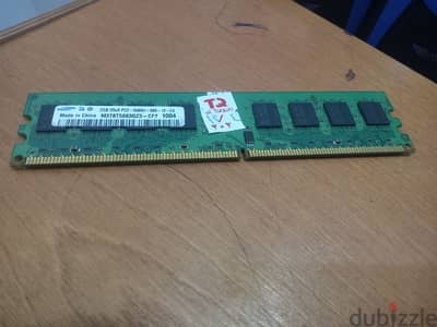 رام Samsung DDR2 2GB 800MHz أصلية للكمبيوتر المكتبي