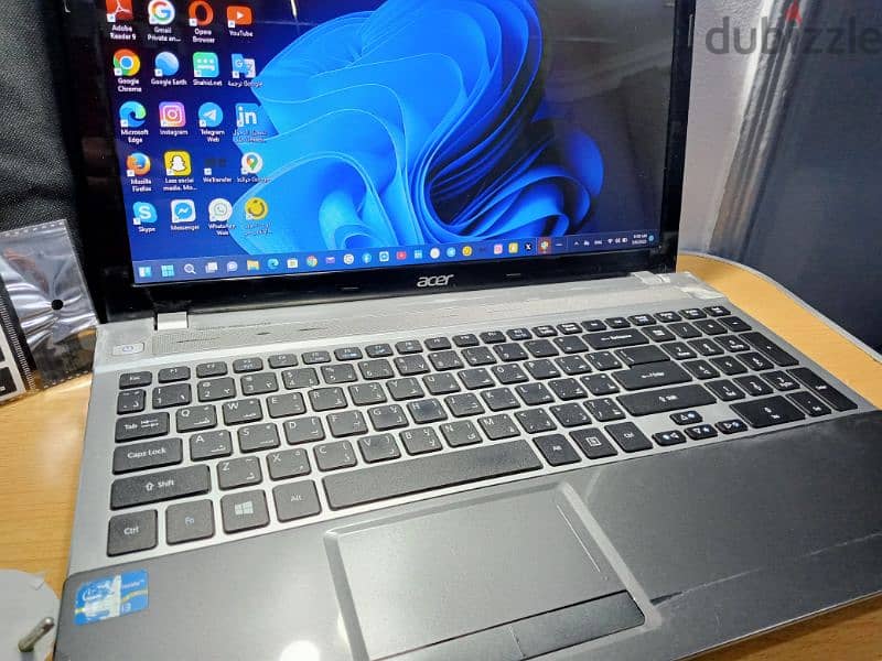 Acer Aspire ram 8 هاردين وشنطه كيبورد كامله 5