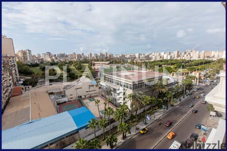 Licensed apartment for sale, 235 sqm, Sporting, Abu Qir Street (direct view of Sporting Club) - Brand Building