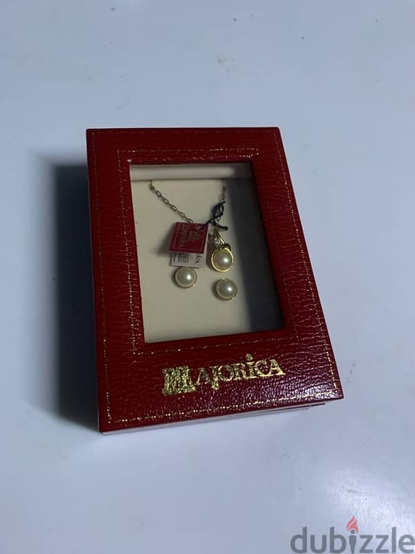 Majorica Pearls - Silver gold plated 18 1