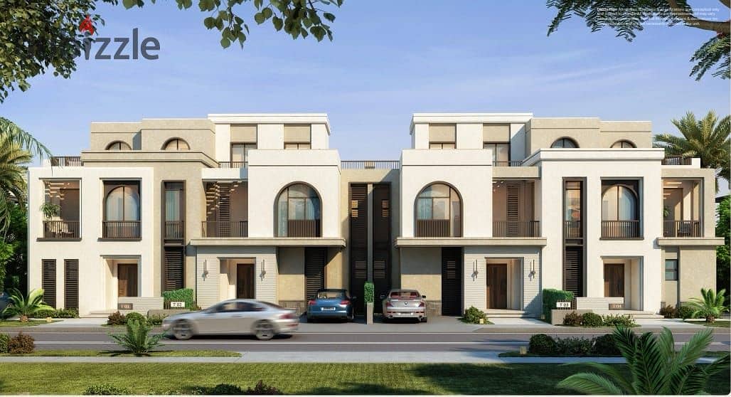 A furnished two-bedroom apartment in 6th of October, directly across from Mall of Arabia, in Ever, 0