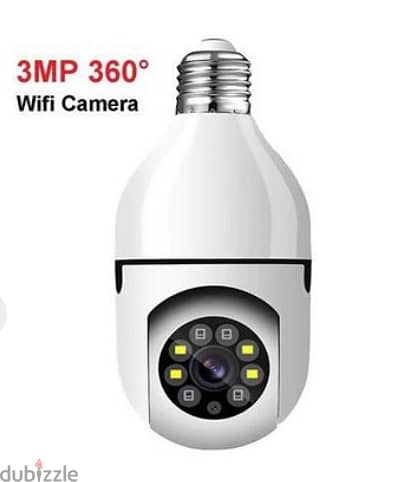 Smart Home Light Bulb Lamp Wifi 2MP Camera 360 Degree Pnaoramic Wirele