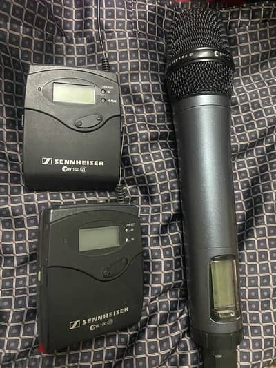 Sennheisr G3 Eng Kit +Sennheiser Microphone +ME 2 Clip on Lavalier mic