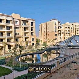 Apartment with a view of the lagoon in Sarai Compound, New Cairo, next to Madinaty and El Shorouk, and minutes from the New Administrative Capital