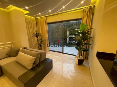 "Ground Floor Modern Furnished Apartment for Rent in Lake View Compound, New Cairo"