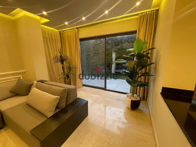 "Ground Floor Modern Furnished Apartment for Rent in Lake View Compound, New Cairo" 0