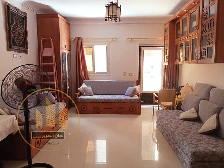 Apartment for Sale – 125 sqm Ground Floor with Garden – Overlooking Teba, District 1, Obour 0