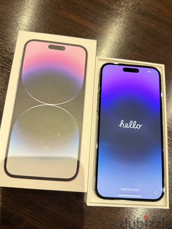 I phone 14 pro max 1TB purple Like New 1