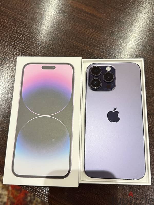 I phone 14 pro max 1TB purple Like New 7