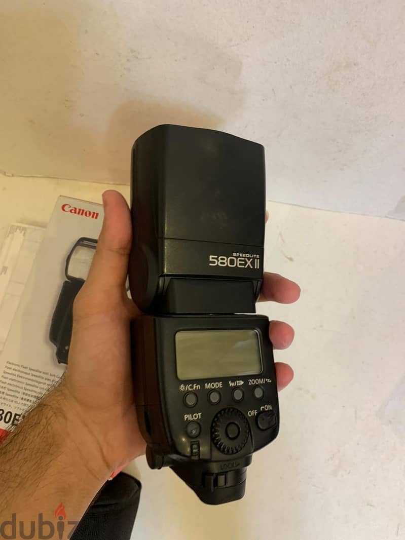 فلاش كانون EX 580 II اوتوماتيك حالة كالجديده 9