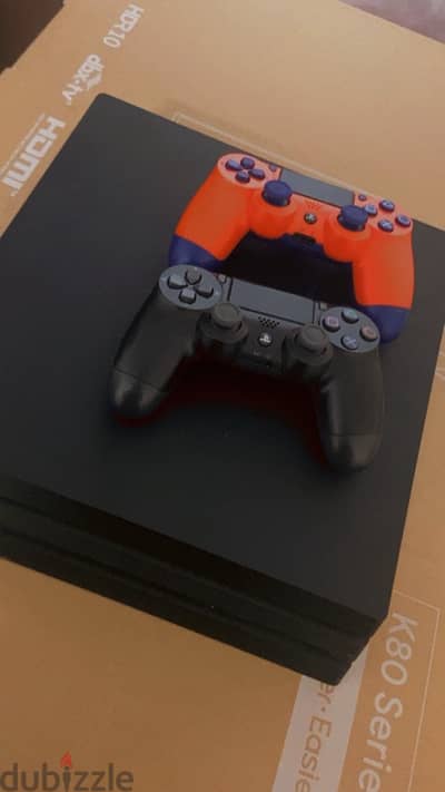 PS4 Pro (1TB) - Like New, 6 Months Used, 2 Controllers,