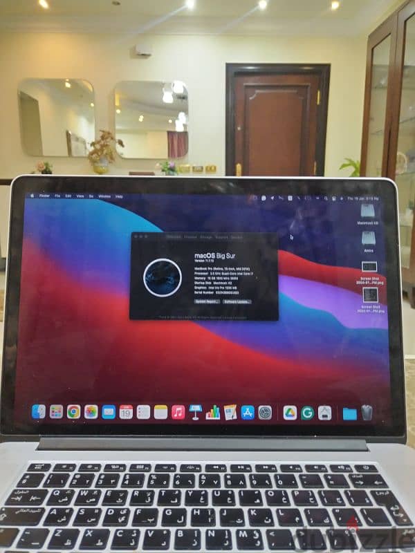 MacBook Pro (Retina, 15-inch, Mid 2014 حاله ممتازه 0