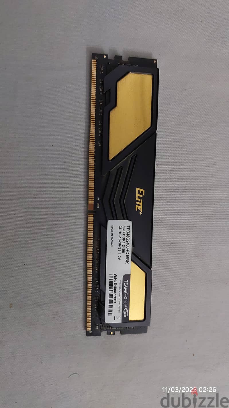 Ram 8 Gb Team group Elite 1