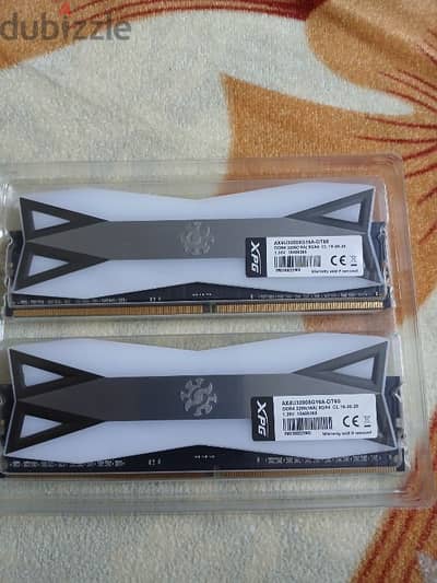 رامات 2x8 16GB DDR4 3200MHZ XPG SPECTRIX D60G RG