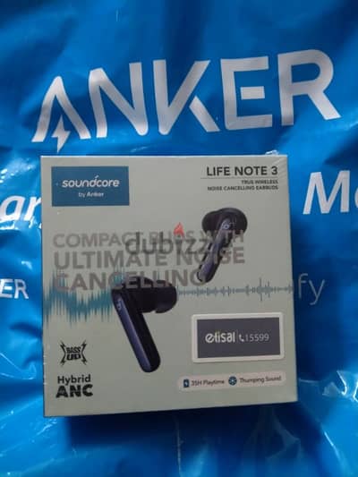 Soundcore Life Note 3 Blue (Sealed) 18 Month Warranty متبرشمة بالضمان