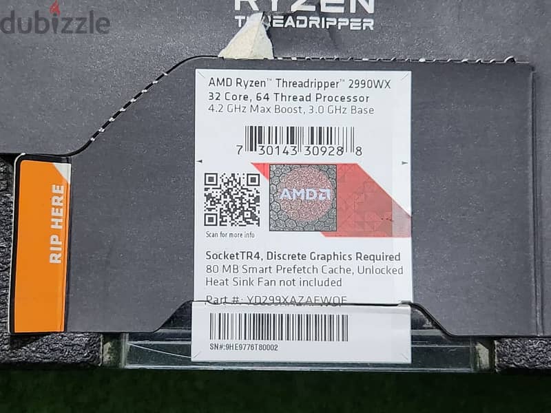 CPU AMD Ryzen Threadripper™ 2990WX - sTR4 2