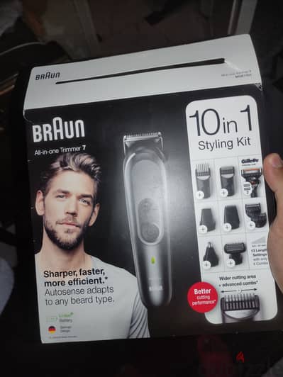 Braun 10 in 1وتر بروف بالكامل ضمان 20 شهر السعر قليل لسرعه البيع