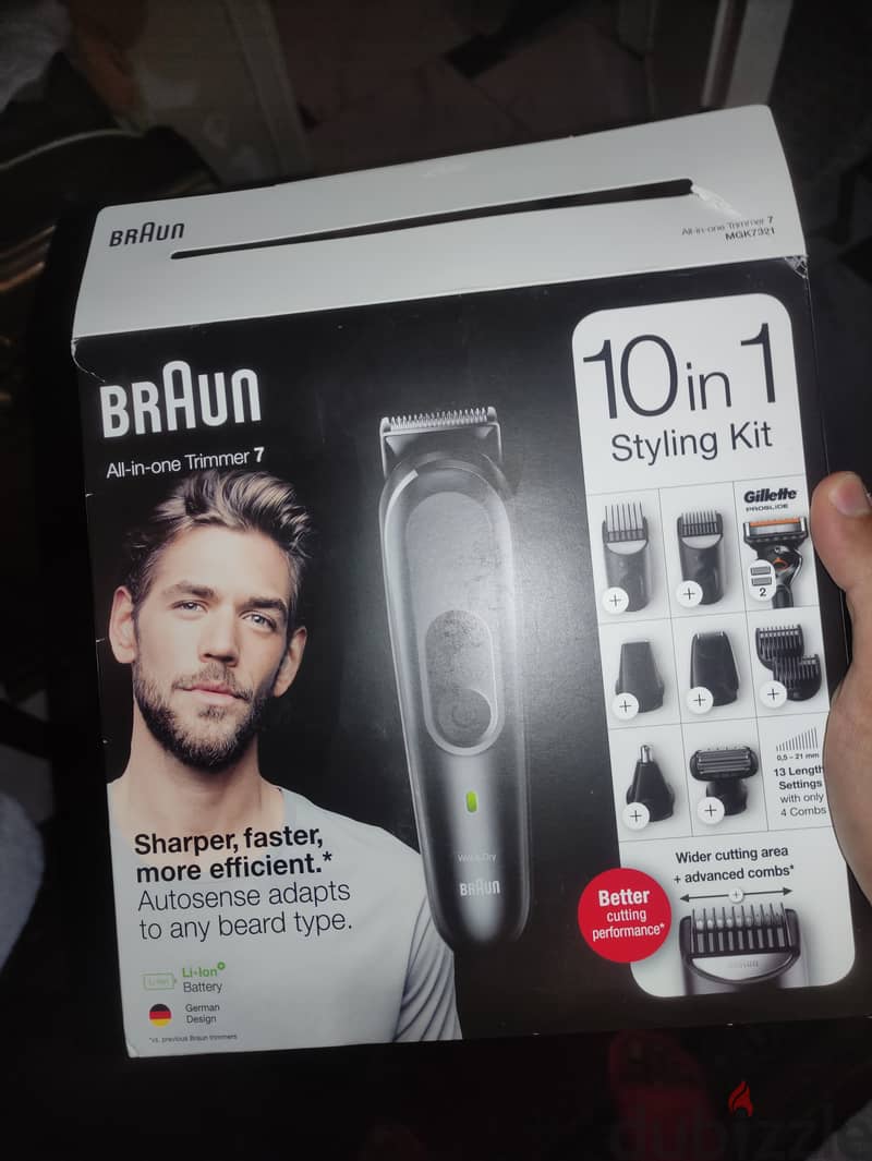 Braun 10 in 1 Black wet and dry 0