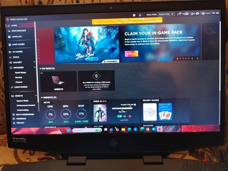 hp omen 15 Gpu Rtx 2070super 8vgb 8