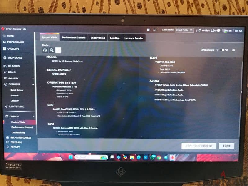 hp omen 15 Gpu Rtx 2070super 8vgb 11