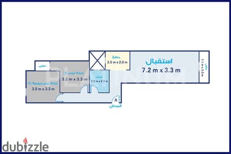 شقة مرخصة للبيع 96 م , كمبوند حدائق اللوتس  (سموحة)