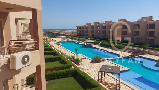 Chalet for sale 120 meters overlooking the sea and swimming pool in Lagoli Village, Sokhna Road