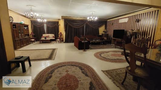 Furnished and air-conditioned apartment for rent with a distinctive view in Al Banfsag 3 villas in the first settlement