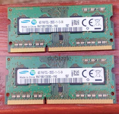 2 Ram ddr3 samsoung 4Gb