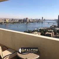 شقة 430متر متشطبة استلام فوري للبيع Service By Hilton صف اول علي النيل في ابراج نايل بيرل NILE PEARL TOWERS