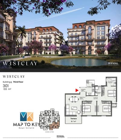 Apartment for sale at westclay compound at 6th of october city