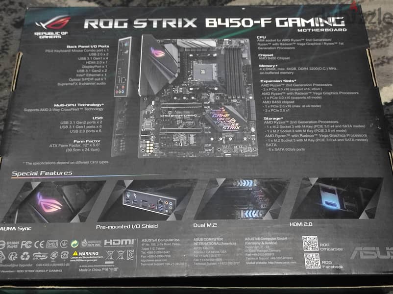 Asus Rog Strix B450-f 1